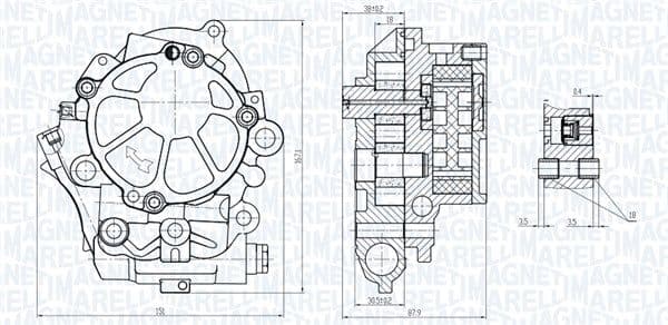Pompa ulei MAGNETI MARELLI 351516000077