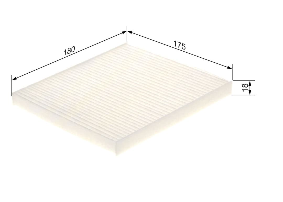 Filtru, aer habitaclu BOSCH 1 987 435 096