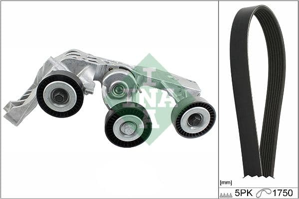 Set curea transmisie cu caneluri Schaeffler INA 529 0081 10