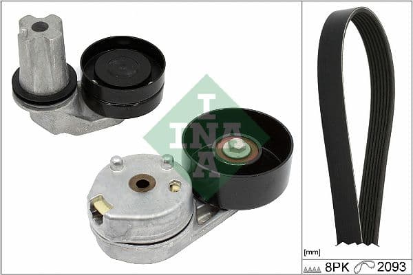 Set curea transmisie cu caneluri Schaeffler INA 529 0445 10
