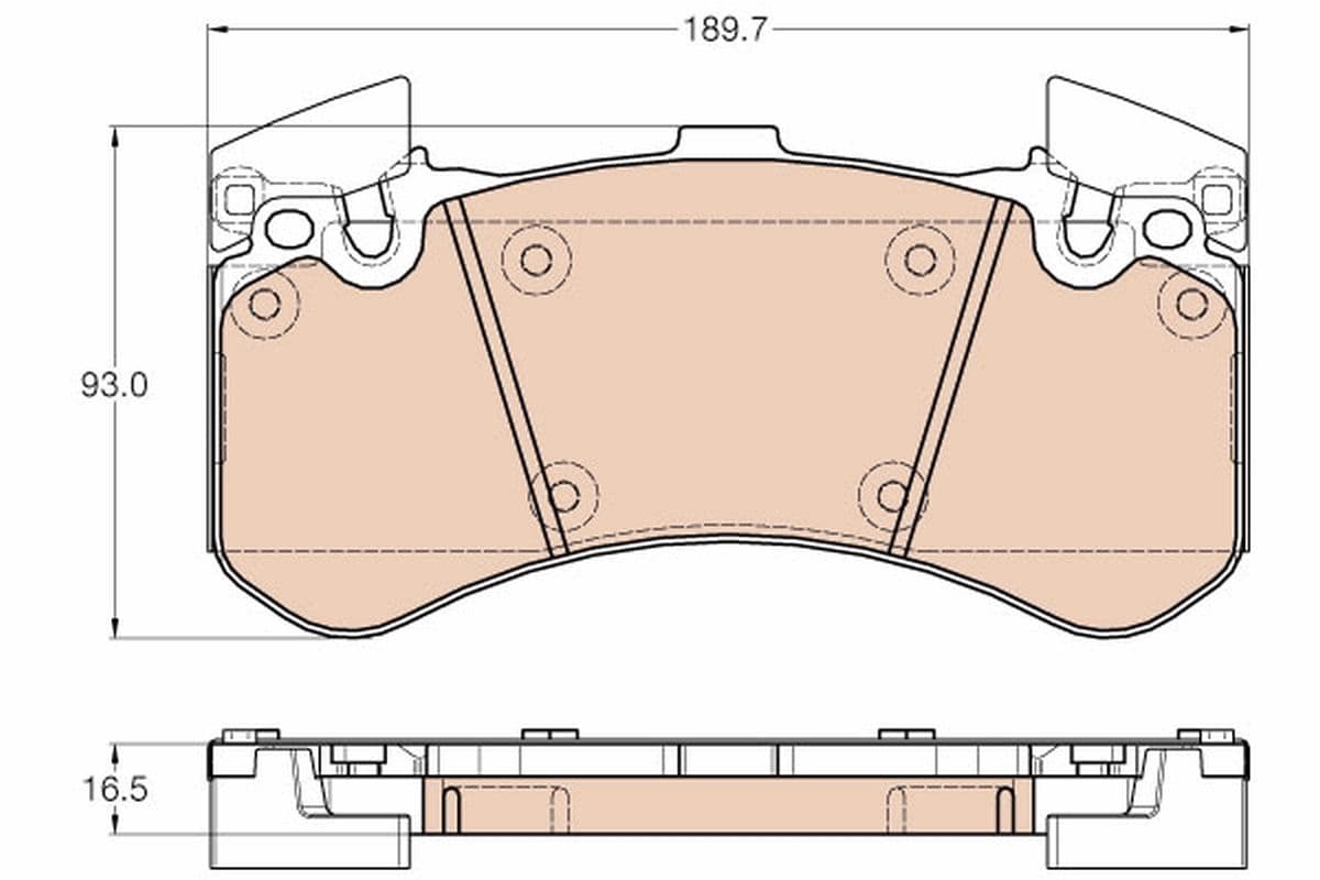set placute frana,frana disc TRW GDB1976
