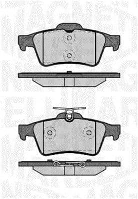 set placute frana,frana disc MAGNETI MARELLI 363916060243