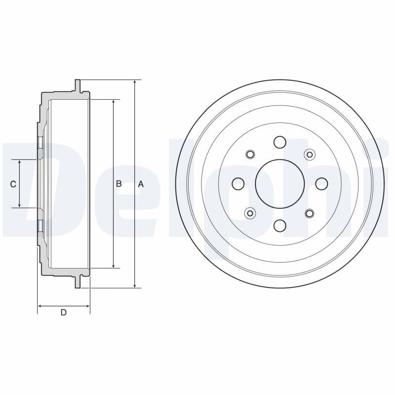 Tambur frana DELPHI BF619