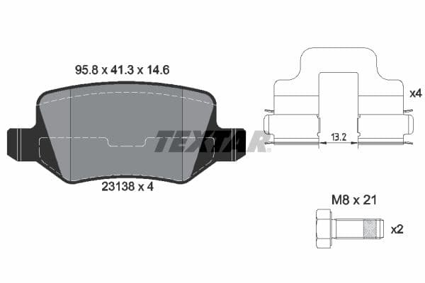 set placute frana,frana disc TEXTAR Q+ 2313805