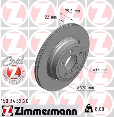 Disc frana ZIMMERMANN COAT Z 150.3432.20