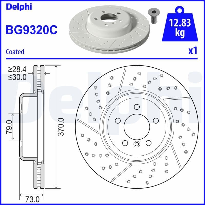 Disc frana DELPHI BG9320C