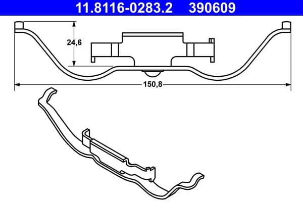 Arc, etrier frana ATE 11.8116-0283.2