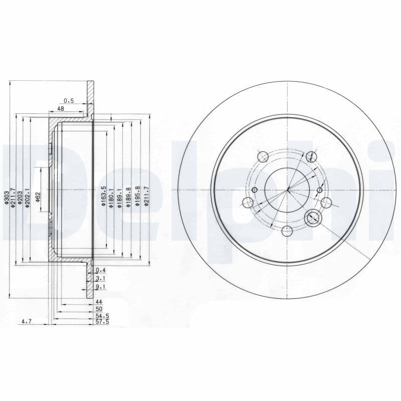Disc frana DELPHI BG3691