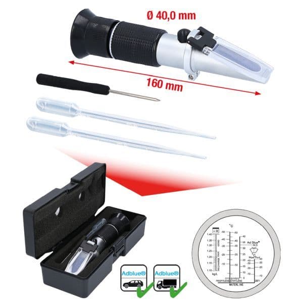 Antigel-/Aparat masurat aciditate baterie (Refractrometru) KS TOOLS 550.1285