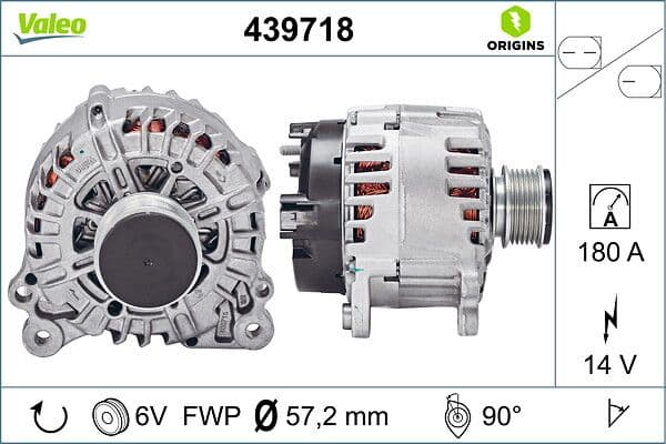 Generator / Alternator VALEO 439718