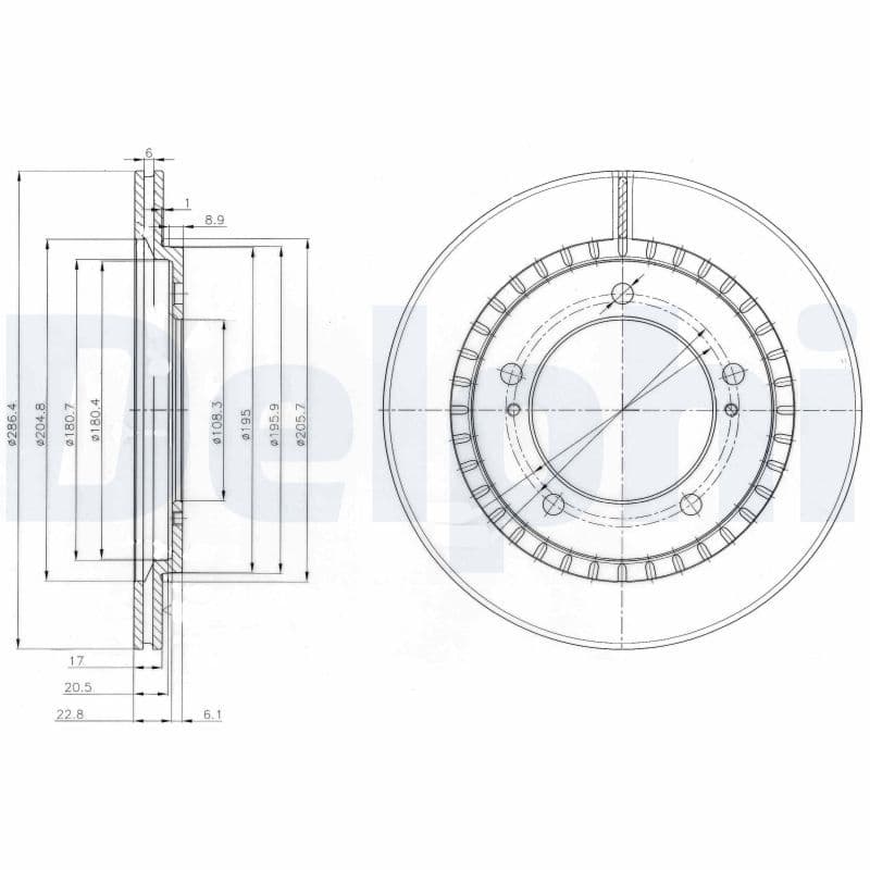 Disc frana DELPHI BG3820