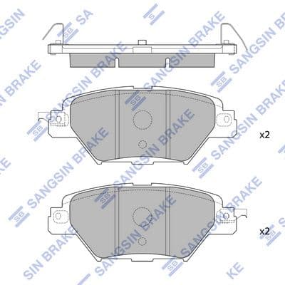 set placute frana,frana disc HI-Q SP4120