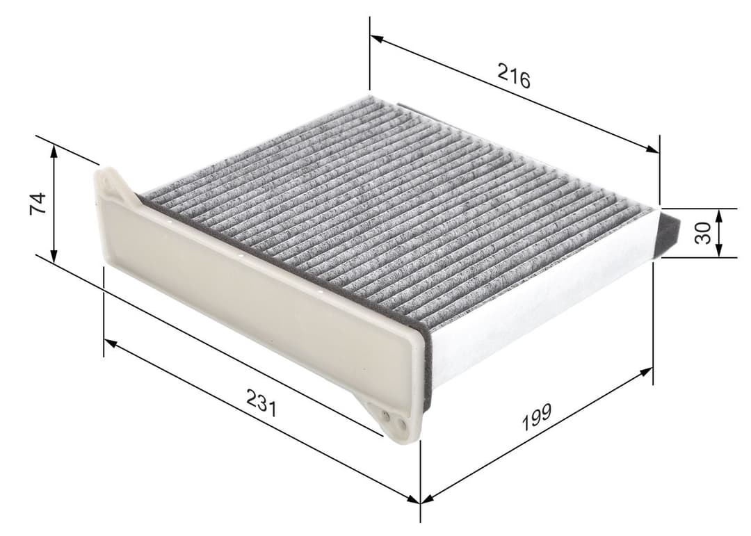 Filtru, aer habitaclu BOSCH 1 987 432 426