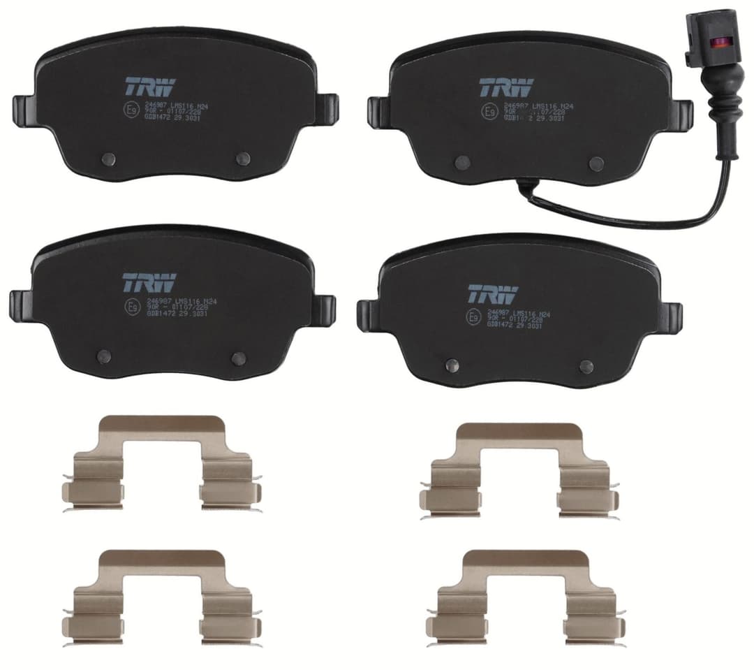 set placute frana,frana disc TRW GDB1472