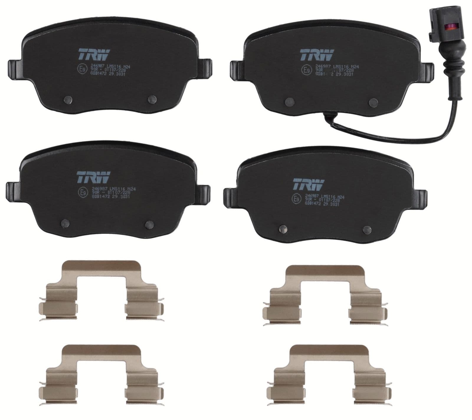 set placute frana,frana disc TRW GDB1472