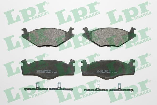 set placute frana,frana disc LPR 05P225