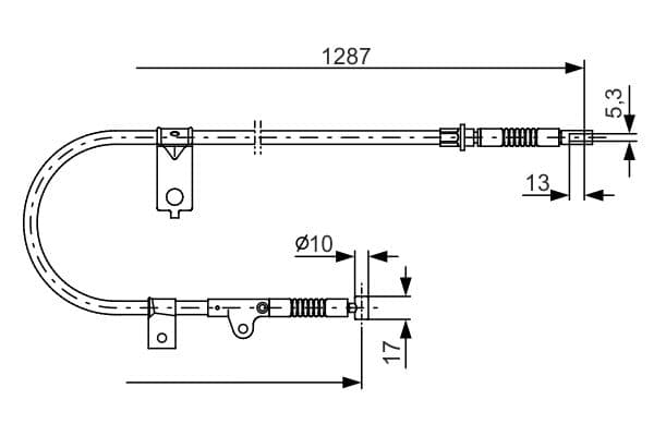 Cablu, frana de parcare BOSCH 1 987 482 150