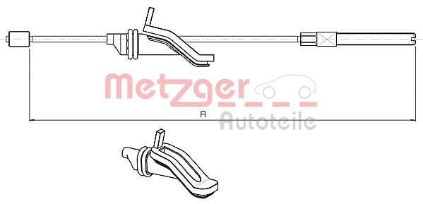 Cablu, frana de parcare METZGER 10.5369