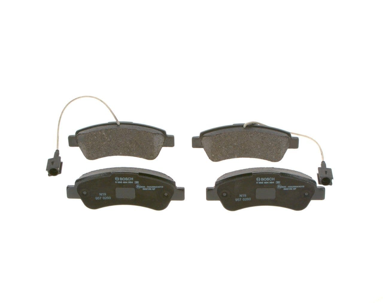 set placute frana,frana disc BOSCH 0 986 494 994
