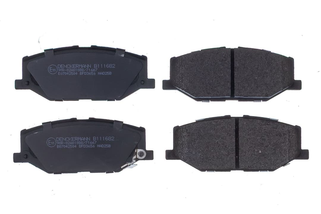 set placute frana,frana disc DENCKERMANN B111682