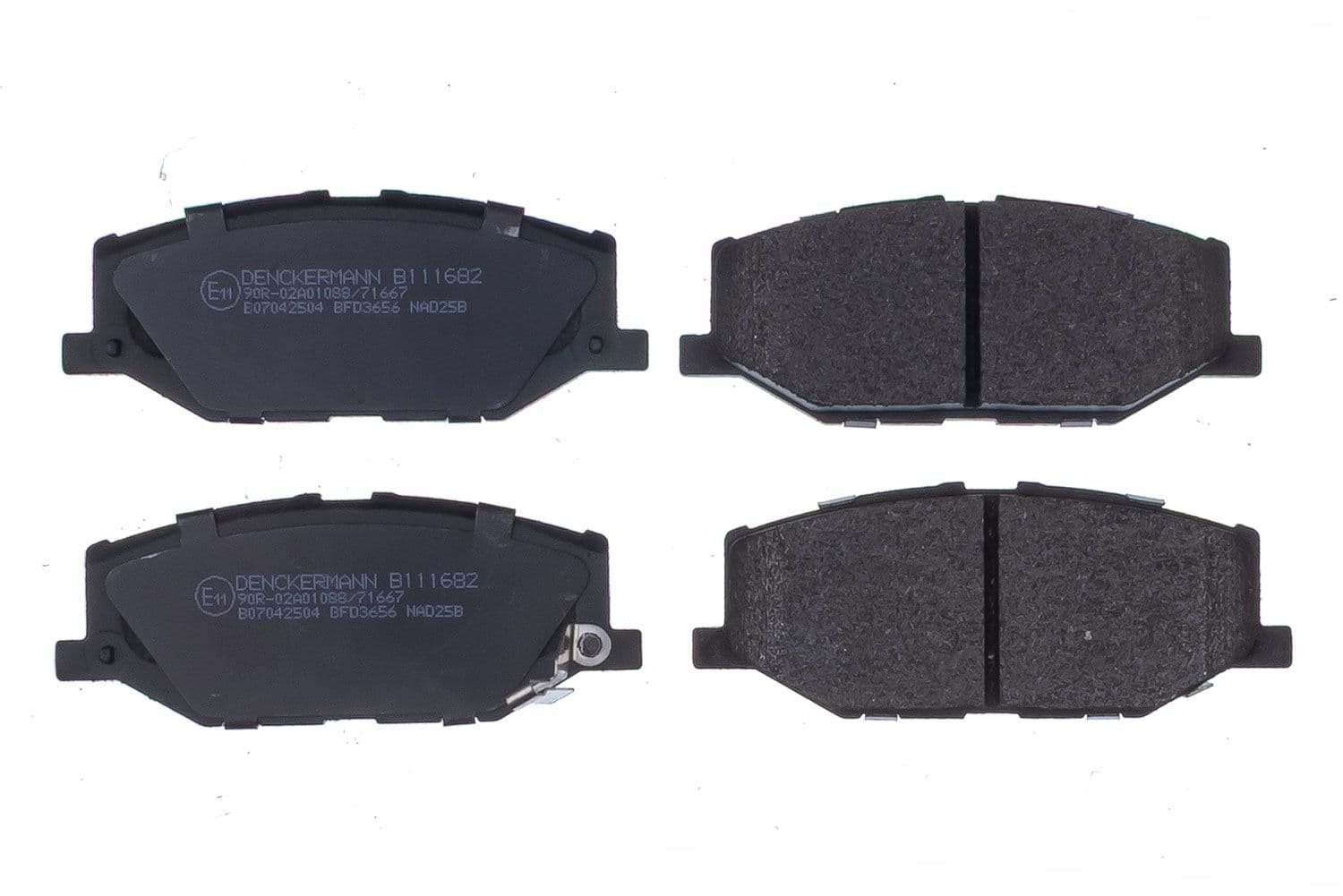 set placute frana,frana disc DENCKERMANN B111682