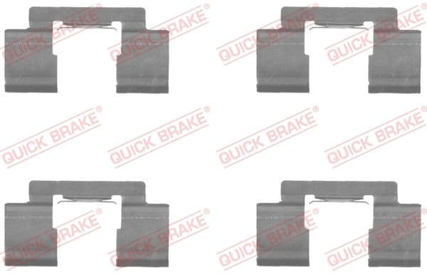 Set accesorii, placute frana QUICK BRAKE 109-1732