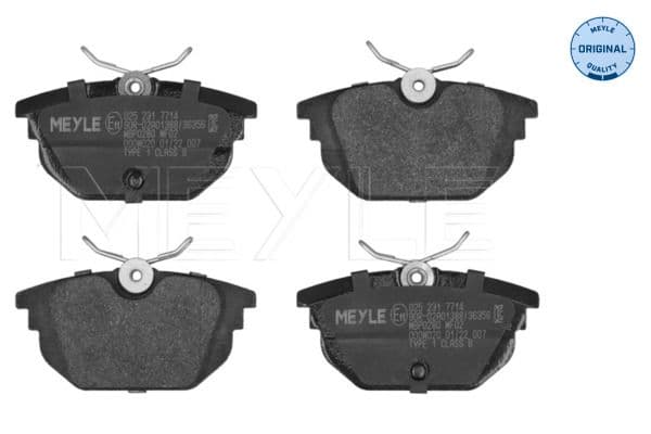 set placute frana,frana disc MEYLE -ORIGINAL: True to OE. 025 231 7714