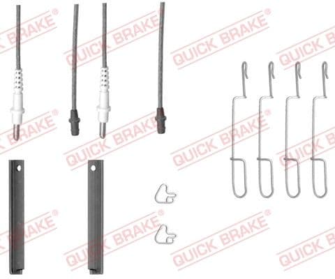 Set accesorii, placute frana QUICK BRAKE 109-1280X