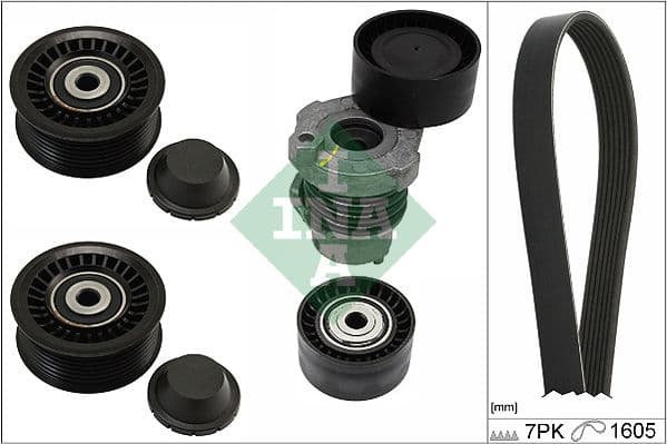 Set curea transmisie cu caneluri Schaeffler INA 529 0316 10