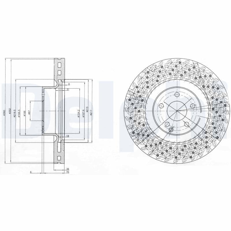 Disc frana DELPHI BG9879