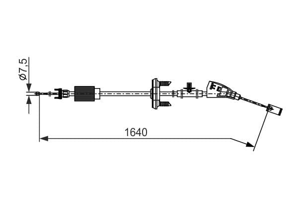 Cablu, frana de parcare BOSCH 1 987 482 798