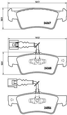 set placute frana,frana disc BREMBO PRIME LINE P 85 068
