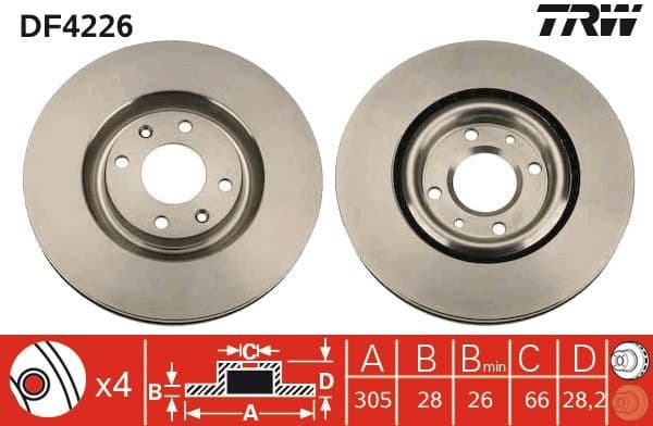 Disc frana TRW DF4226