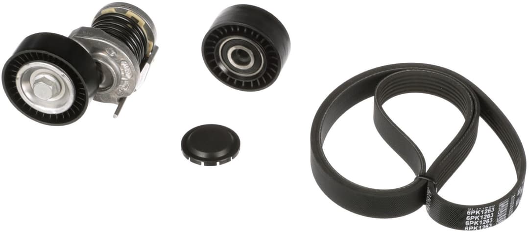 Set curea transmisie cu caneluri GATES Micro-V® K016PK1263