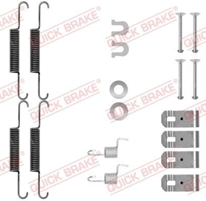 set accesorii, saboti frana parcare QUICK BRAKE 105-0895