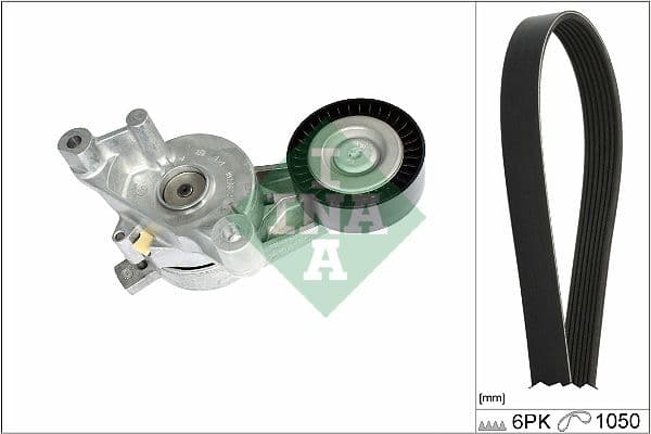 Set curea transmisie cu caneluri Schaeffler INA 529 0468 10