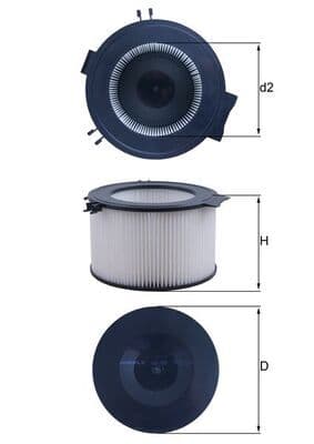 Filtru, aer habitaclu MAHLE LA 65