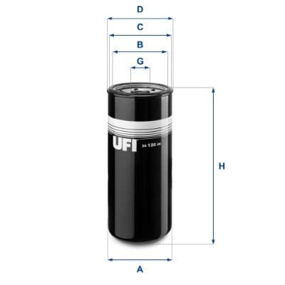 filtru combustibil UFI 24.120.00