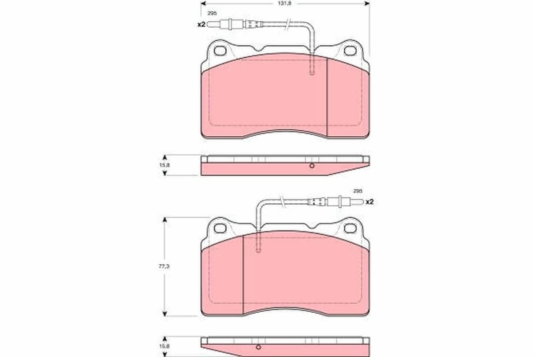 set placute frana,frana disc TRW GDB1431