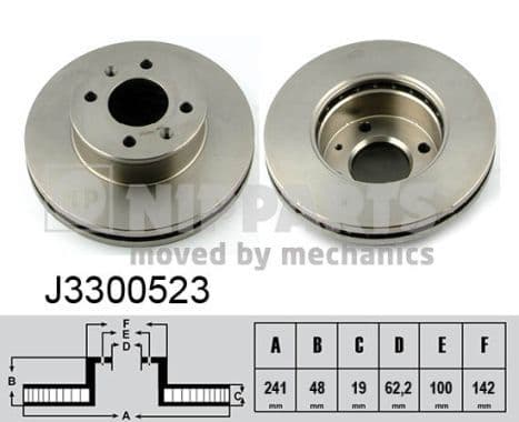 Disc frana NIPPARTS J3300523