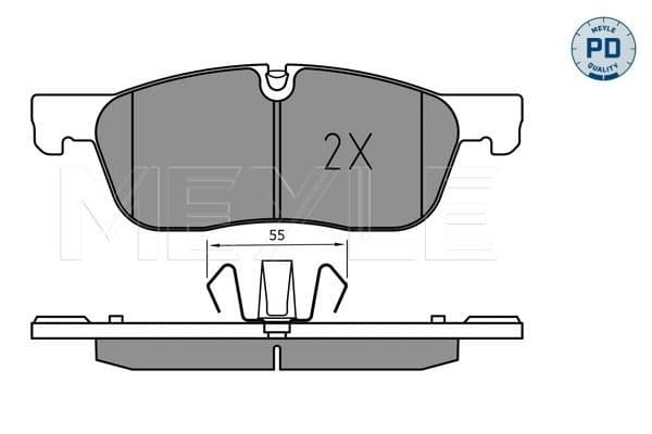 set placute frana,frana disc MEYLE -PD: Advanced performance and design. 025 221 4519/PD