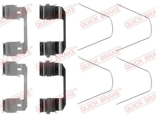 Set accesorii, placute frana QUICK BRAKE 109-1743