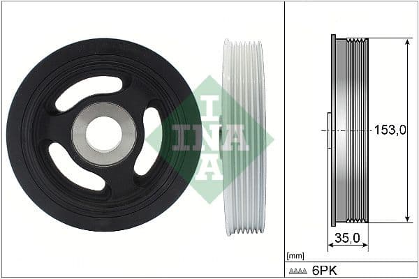 Fulie curea, arbore cotit Schaeffler INA 544 0104 10