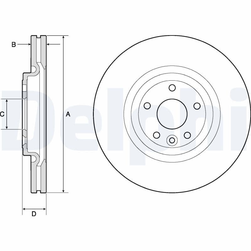 Disc frana DELPHI BG9166C