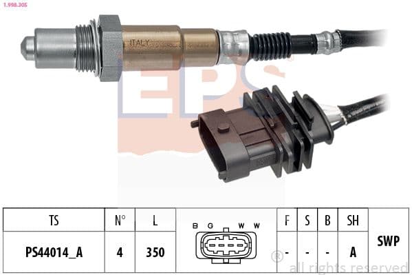 Sonda Lambda EPS Made in Italy - OE Equivalent 1.998.305