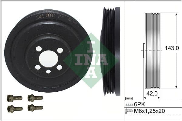 Fulie curea, arbore cotit Schaeffler INA 544 0083 20
