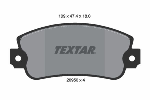 set placute frana,frana disc TEXTAR 2095005