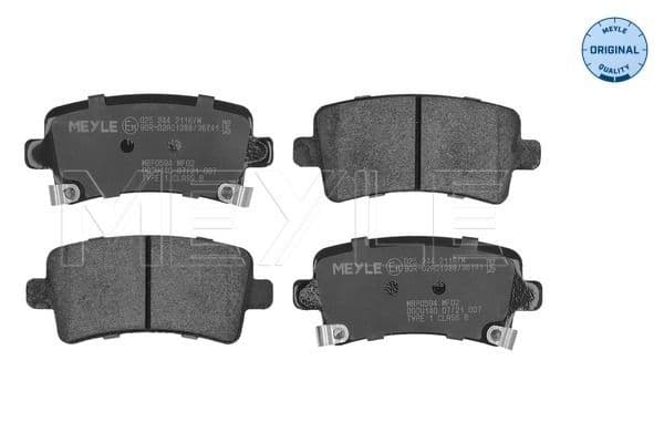 set placute frana,frana disc MEYLE -ORIGINAL: True to OE. 025 244 2116/W