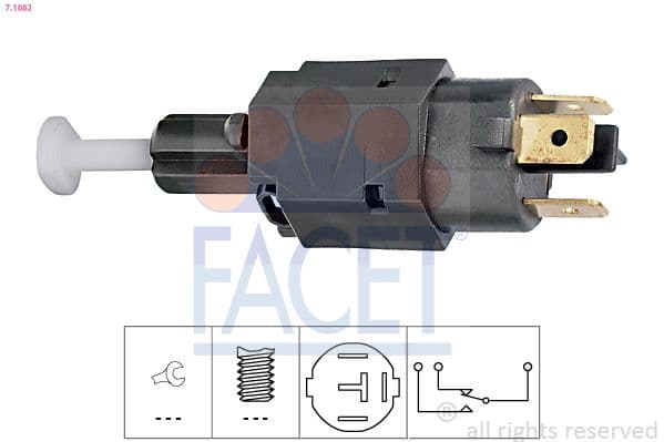 Comutator lumini frana FACET Made in Italy - OE Equivalent 7.1082