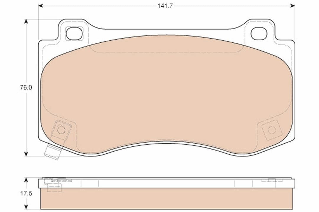 set placute frana,frana disc TRW GDB4449